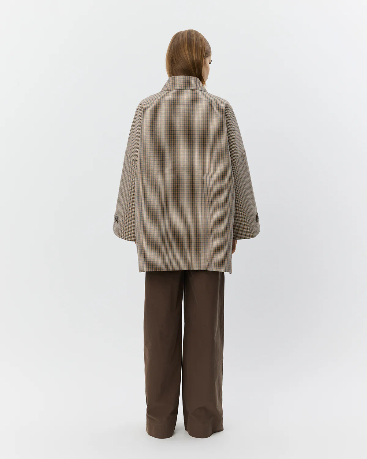 Selina Oversize Check Jacket