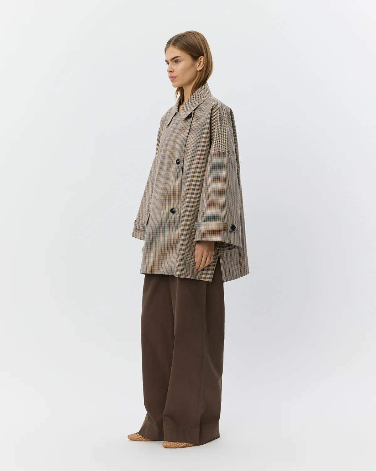 Selina Oversize Check Jacket