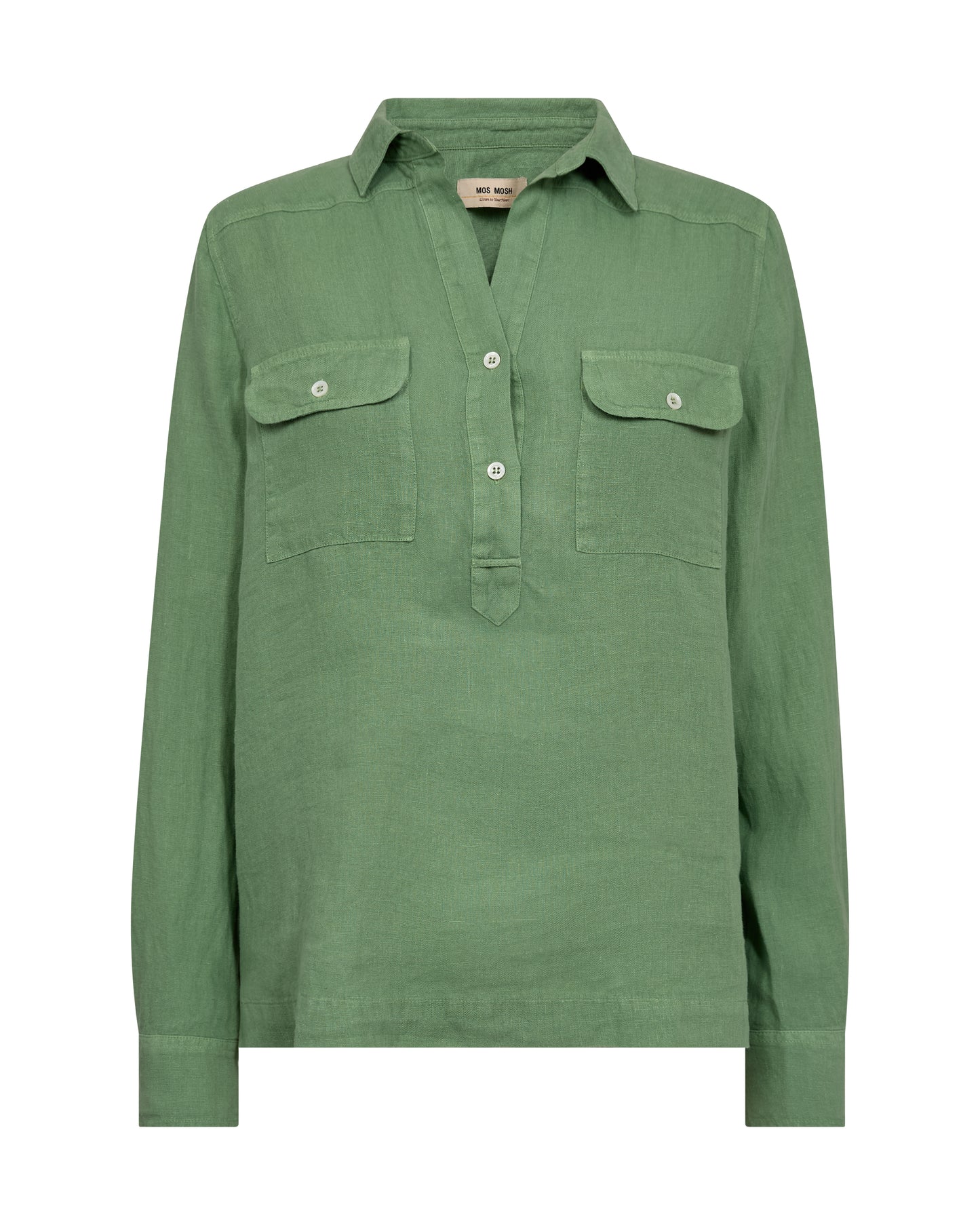 Enna Linen Pocket Blouse