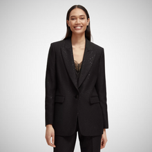 Load image into Gallery viewer, Sequin Jacquard Single Breasted Blazer (7924897480912)
