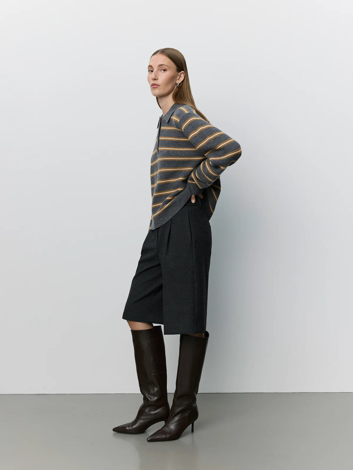 Stormasw Striped Knit Polo