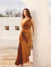 Load image into Gallery viewer, Assymetric Pleated Dress (7915392499920)

