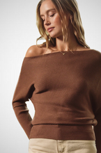 Load image into Gallery viewer, Slightly One Shoulder Off Sweater (8229667897552)
