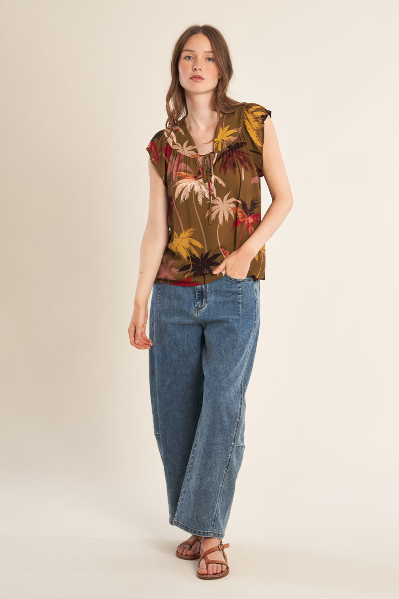 Flared Top Printed