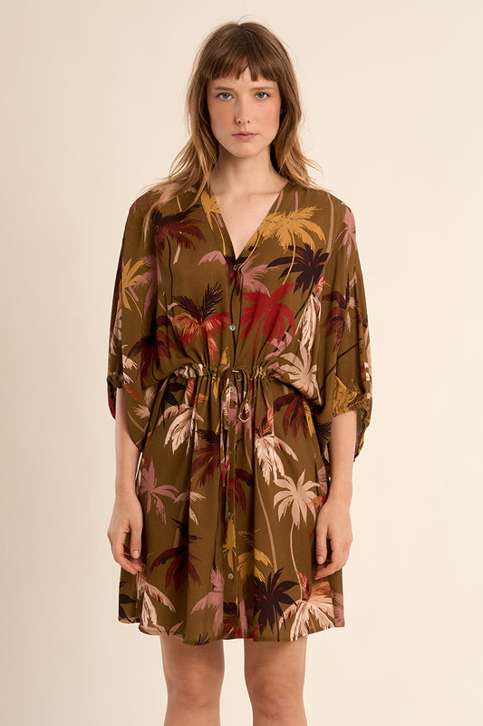 Short Skater Dress Printed