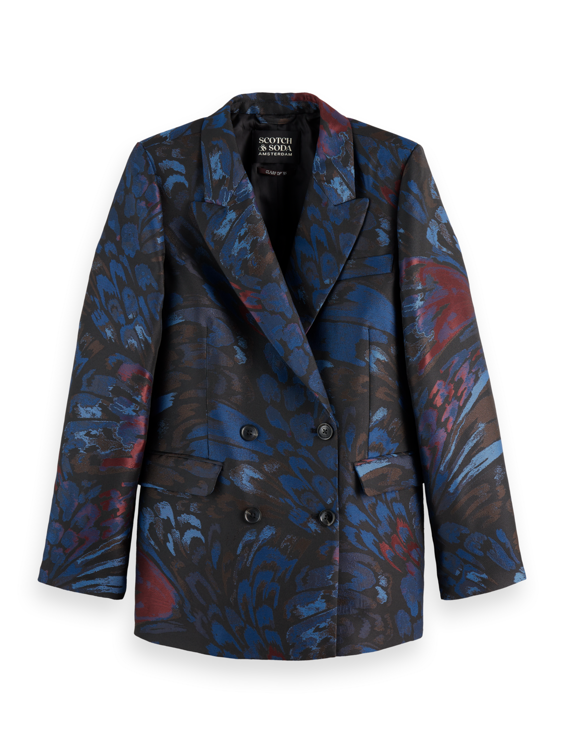 Double Breasted Jacquard Blazer
