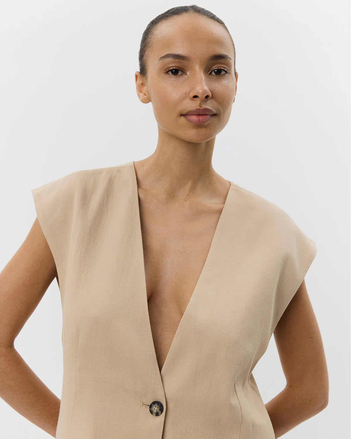 Tailored Single-Button Vest (8257186103504)