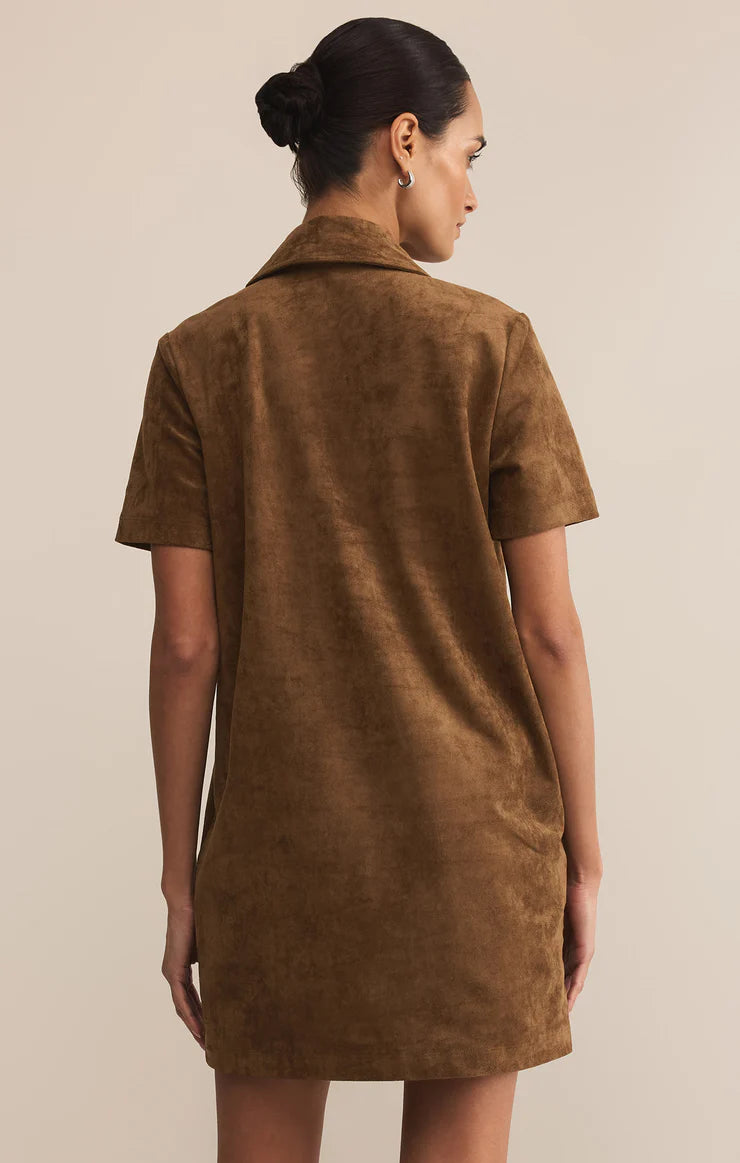 Authentic Suede Mini Dress (8349344235728)