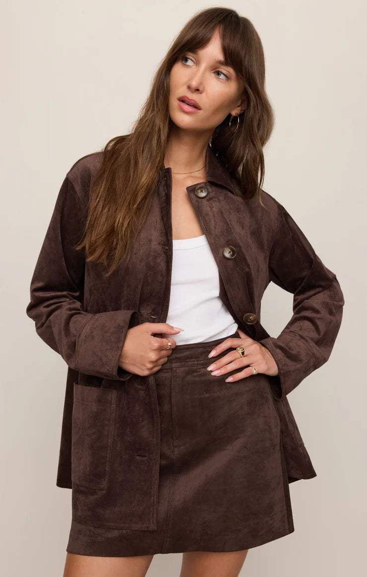 Perri Suede Mini Skirt