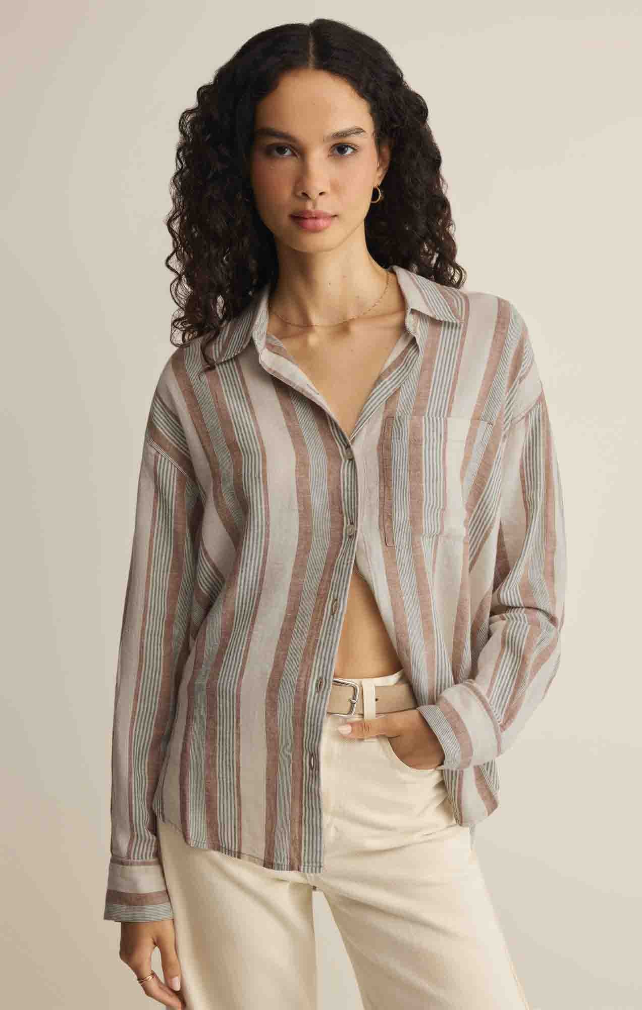 The Perfect Striped Button Up