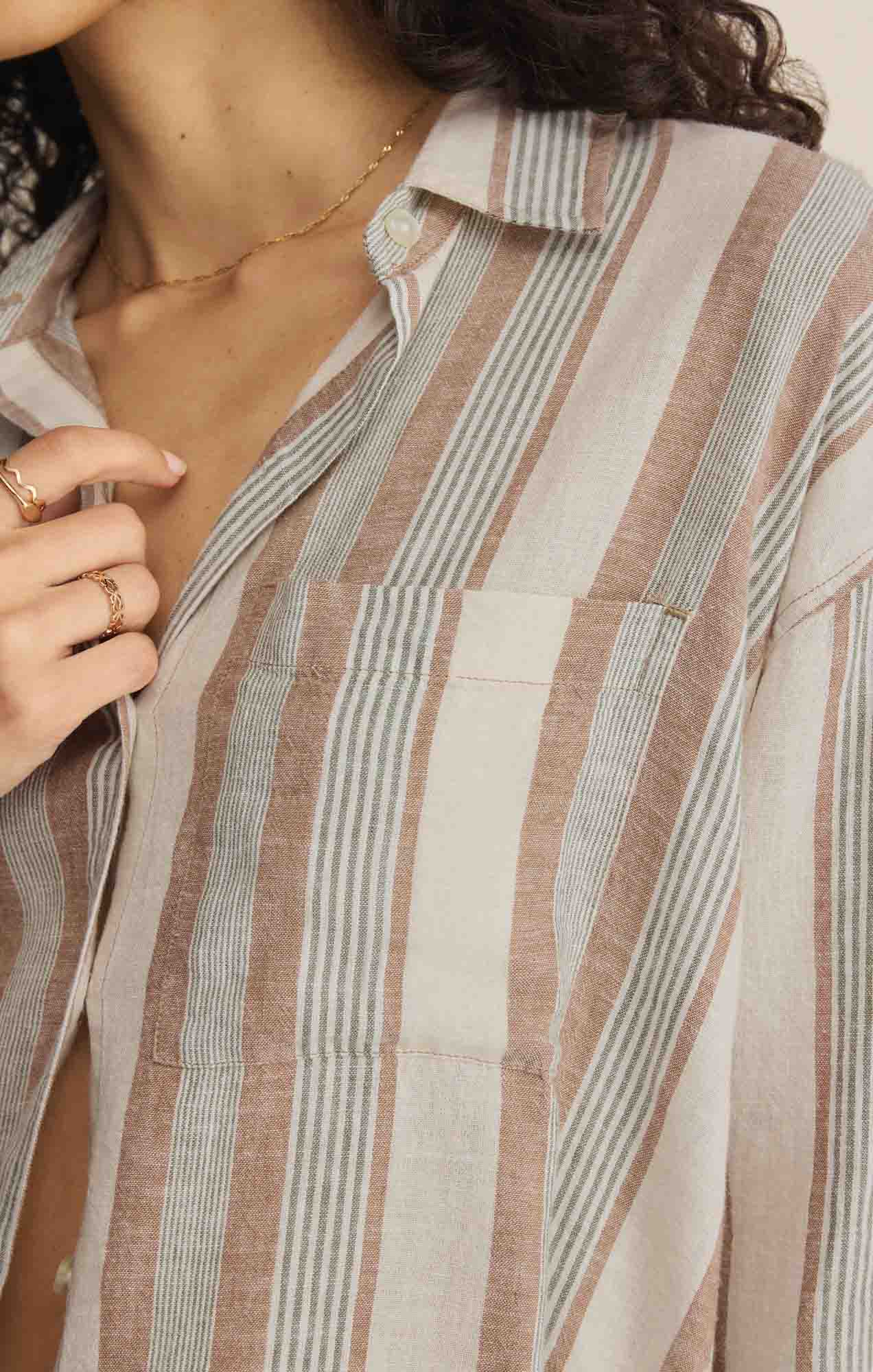 The Perfect Striped Button Up