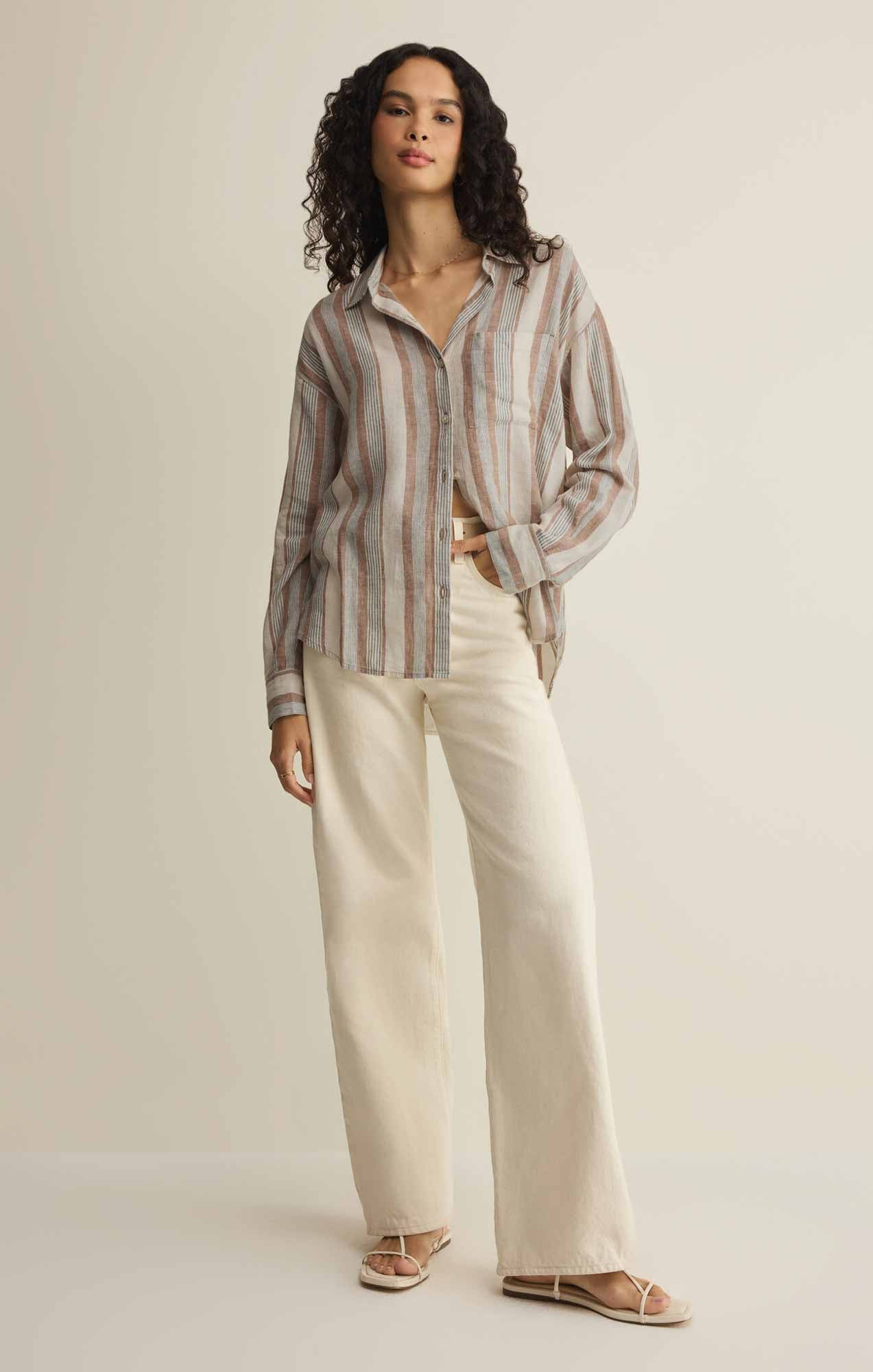 The Perfect Striped Button Up