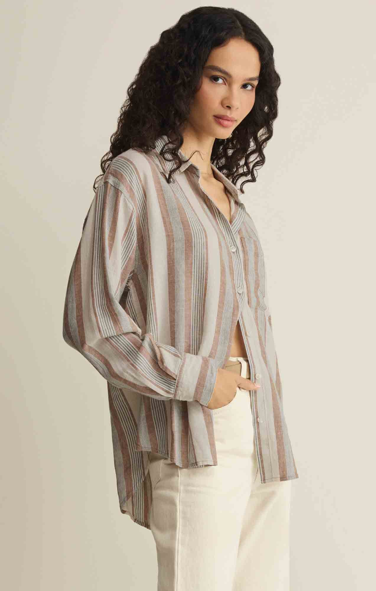The Perfect Striped Button Up