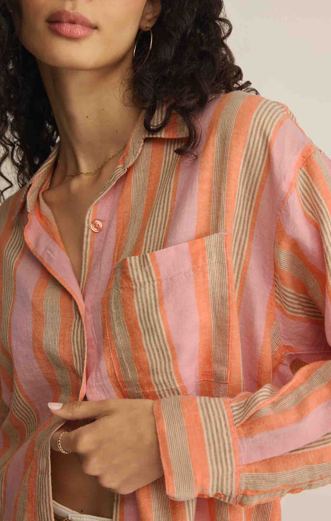 The Perfect Striped Button Up