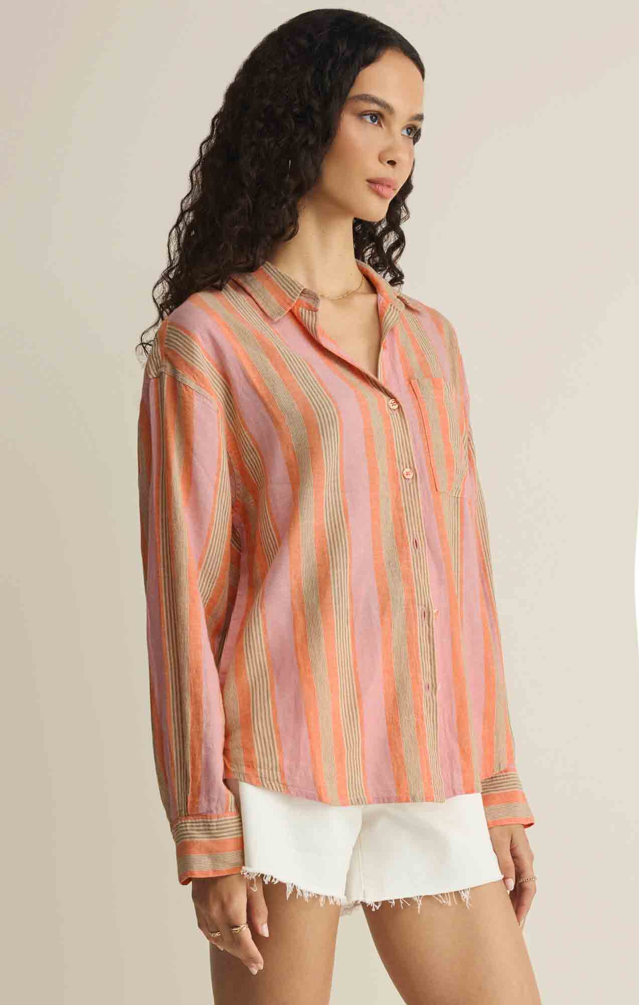 The Perfect Striped Button Up