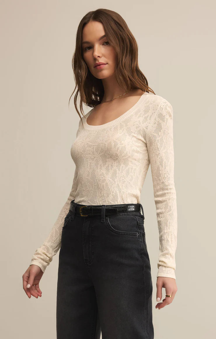 Tibi Scoop Mesh Sweater (8349344891088)