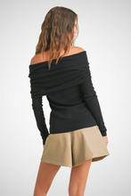 Load image into Gallery viewer, Off Shoulder Sweater Top (8229683003600)
