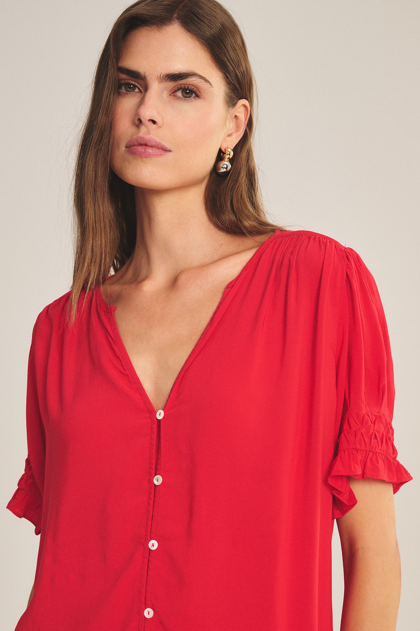 Haut en rayonne challis