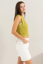 Load image into Gallery viewer, Open Stitch Sweater Crop Top (8028537684176)
