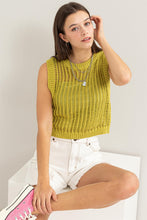 Load image into Gallery viewer, Open Stitch Sweater Crop Top (8028537684176)
