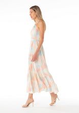 Load image into Gallery viewer, Abstract Printed Tiered Hem Halter Maxi Dress (7915277484240)
