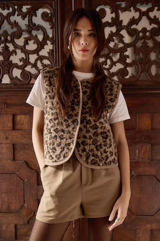 Fur-Effect Sleeveless Jacket (8345880330448)