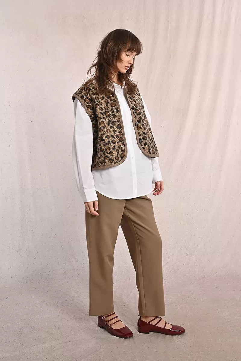 Fur-Effect Sleeveless Jacket (8345880330448)