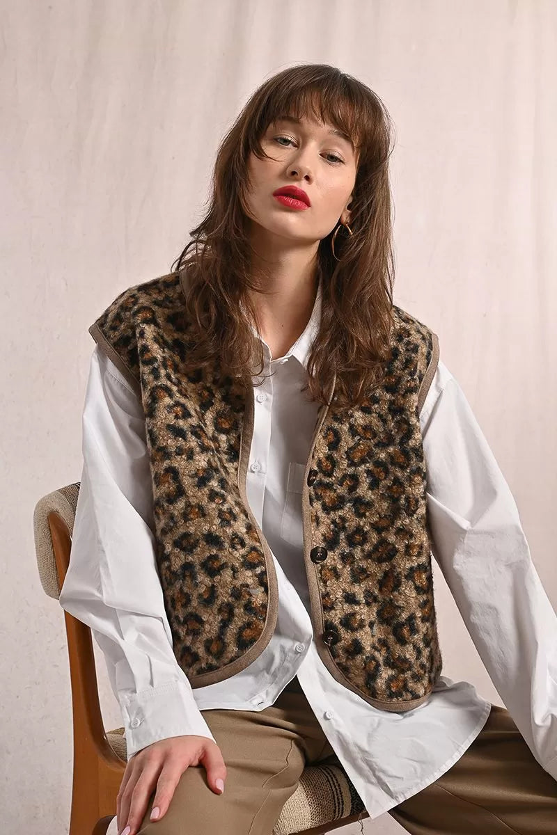 Fur-Effect Sleeveless Jacket (8345880330448)