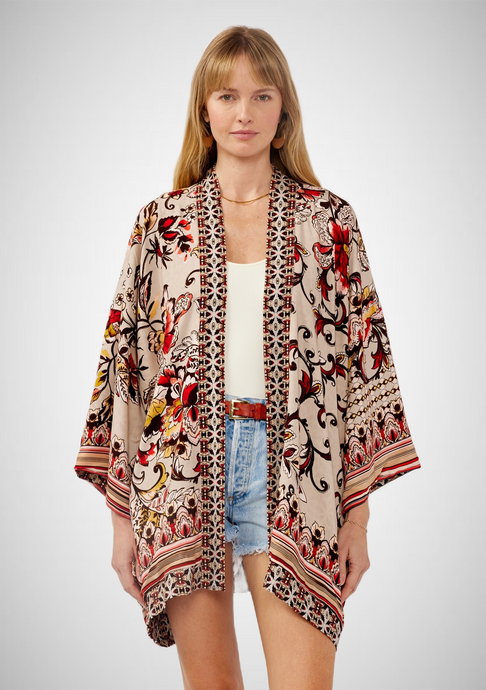 Reversable Floral Print Kimono (8278388375760)
