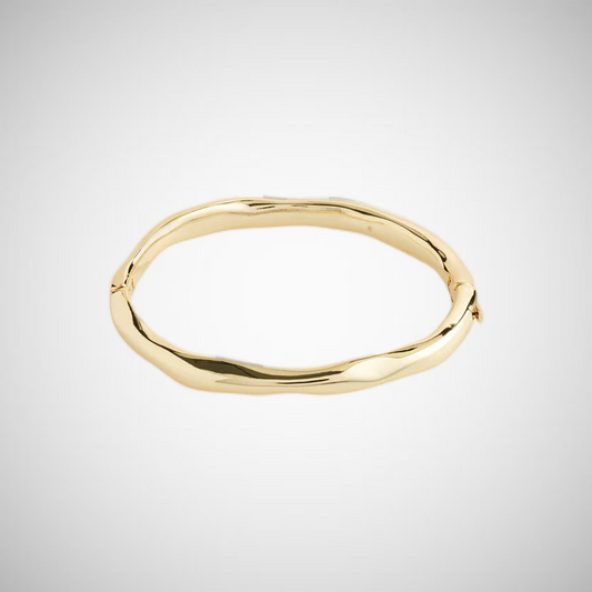 Light Recycled Bangle Gold-Plated (8302558052560)