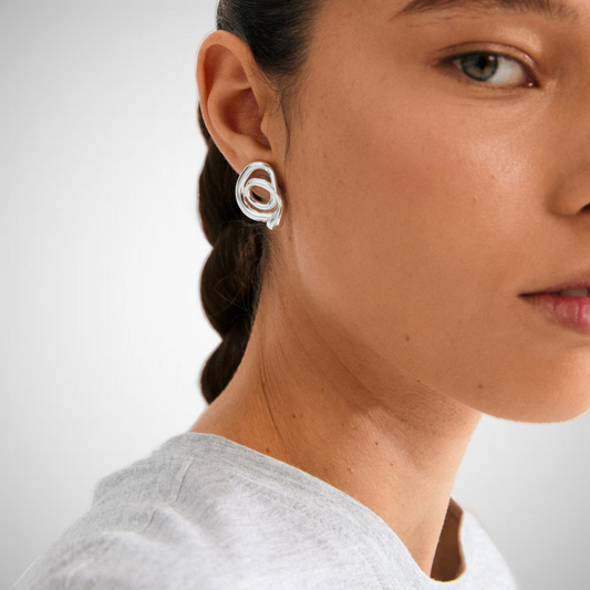 Unfold Earrings Silver-Plated (8335103525072)