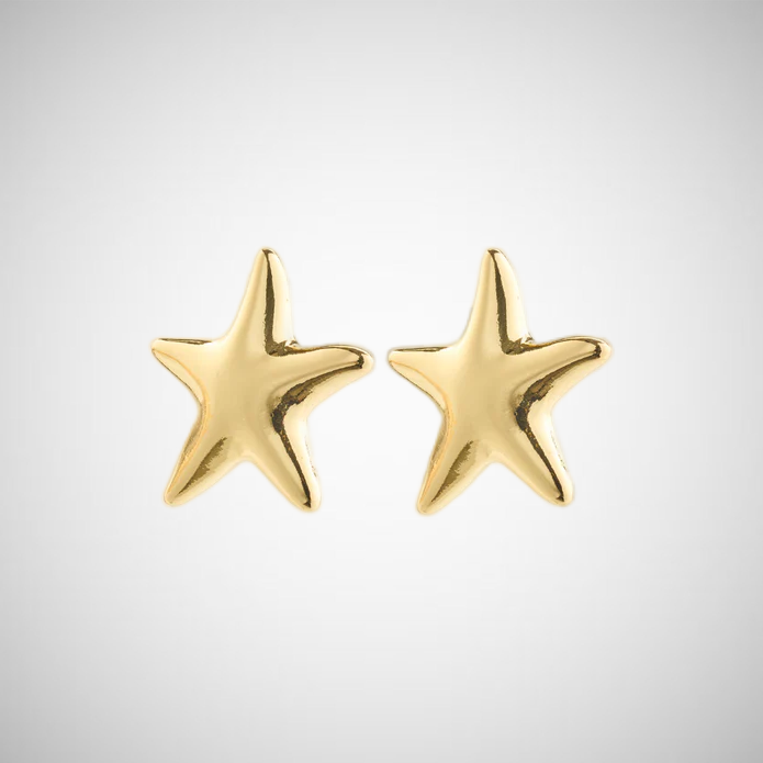 Force Recycled Earrings Gold-Plated (8302557397200)