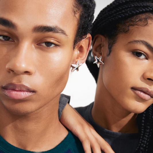 Force Recycled Earrings Silver-Plated (8302557429968)