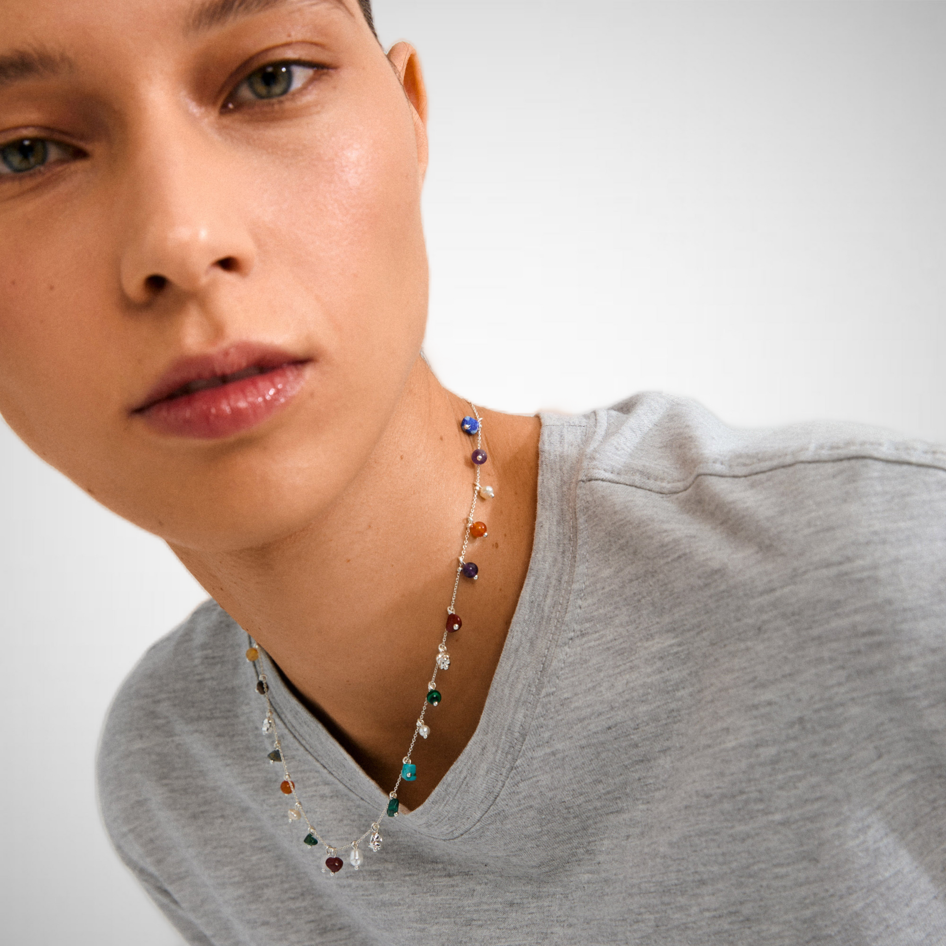 Between Necklace Silver-Plated (8335103688912)