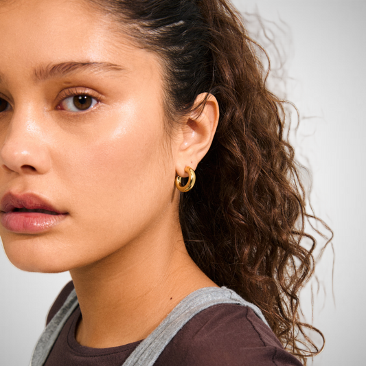 Phase Small Hoops Gold-Plated (8335103885520)