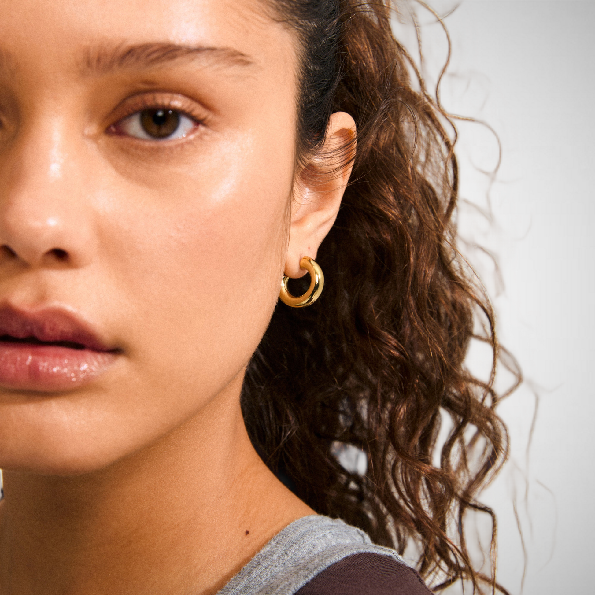 Phase Small Hoops Gold-Plated (8335103885520)