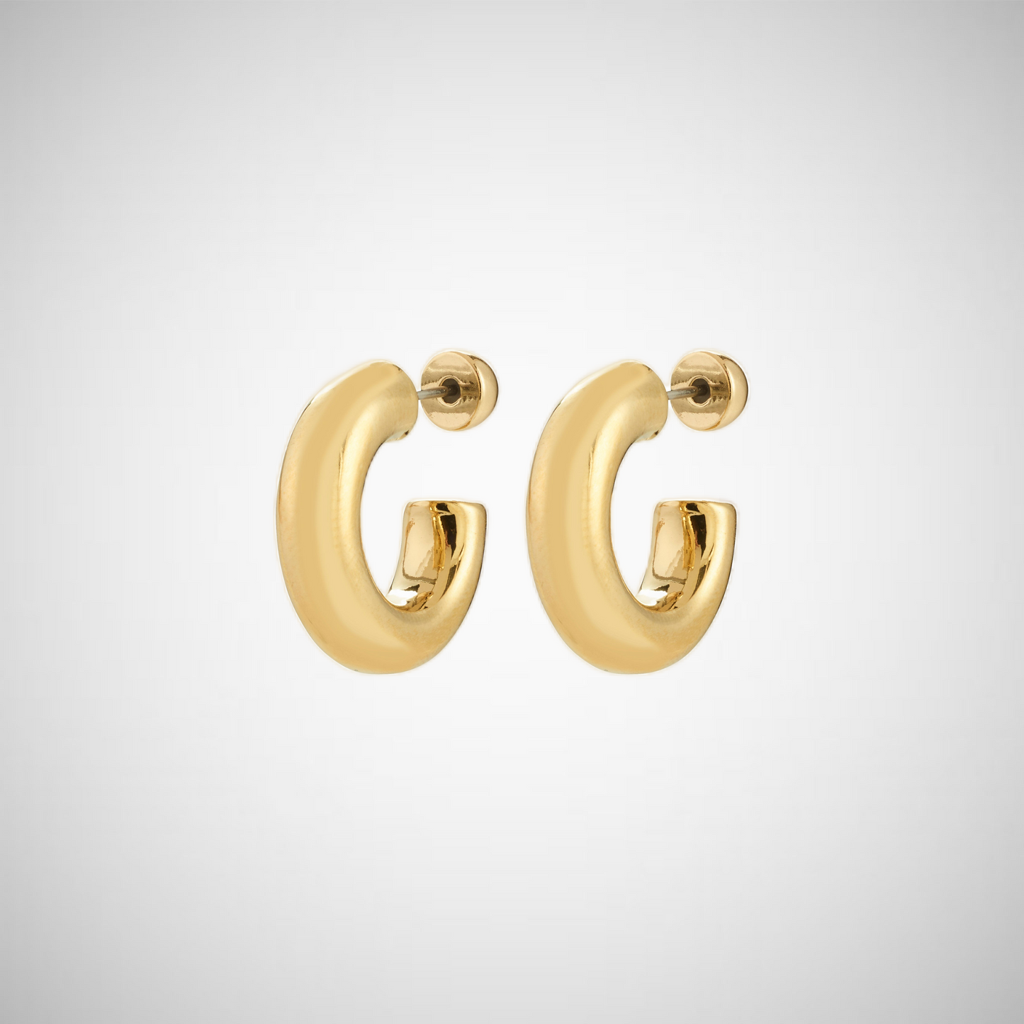Phase Small Hoops Gold-Plated (8335103885520)