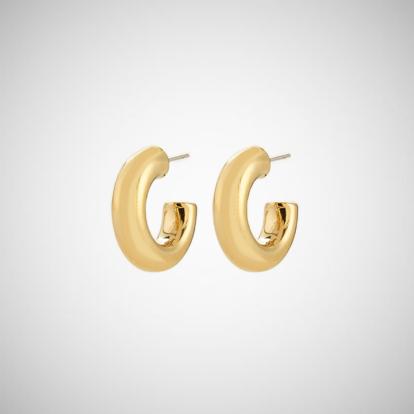 Phase Small Hoops Gold-Plated (8335103885520)
