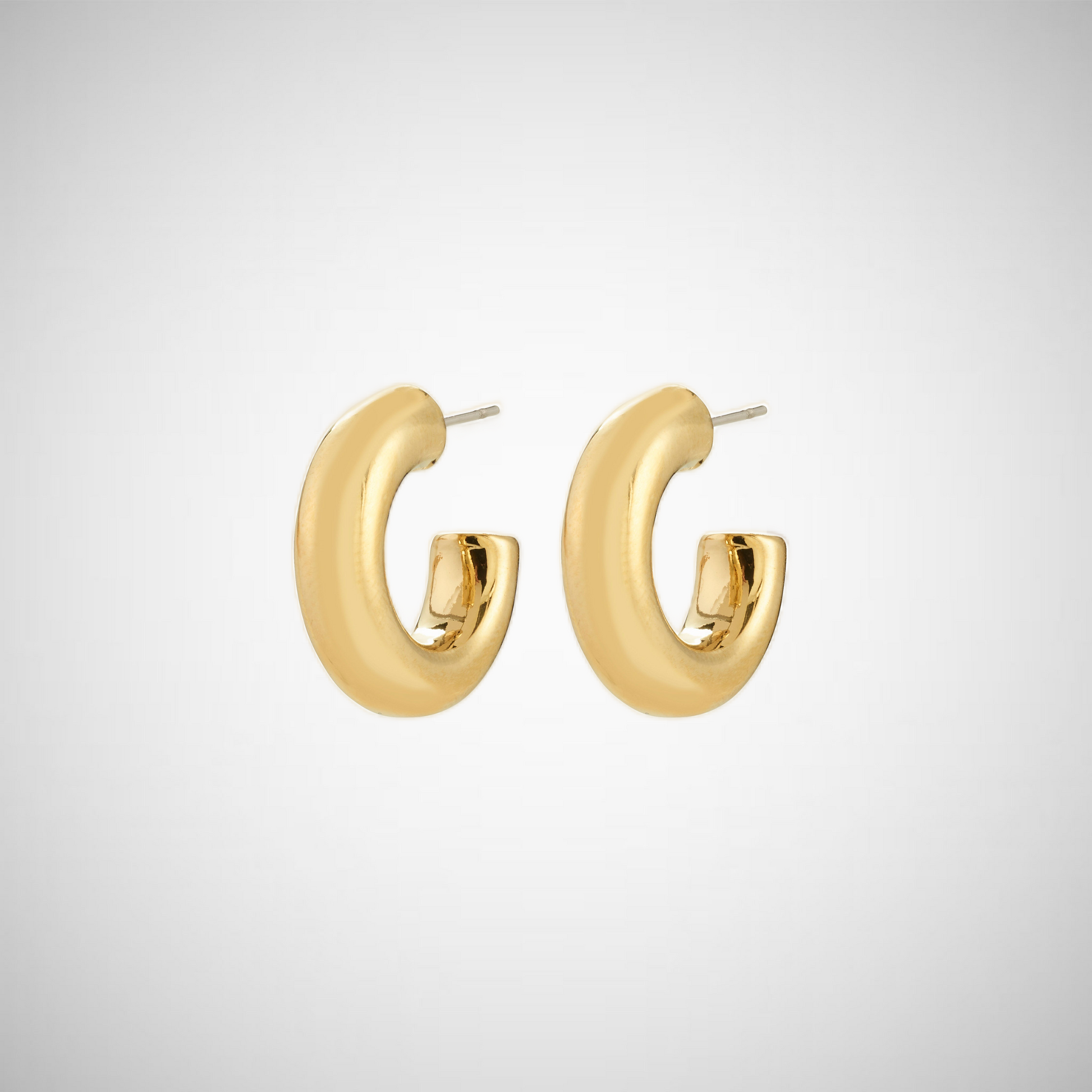 Phase Small Hoops Gold-Plated (8335103885520)