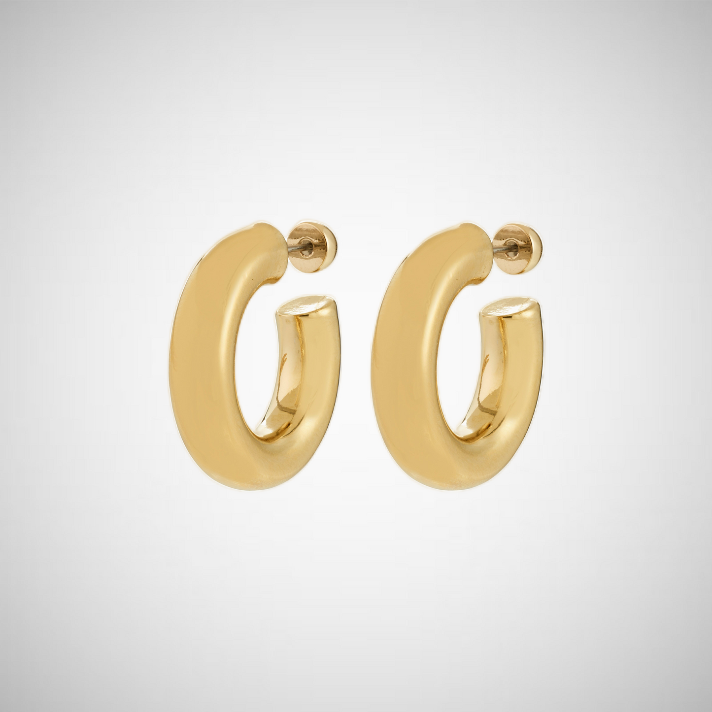 Phase Large Hoops Gold-Plated (8335103951056)