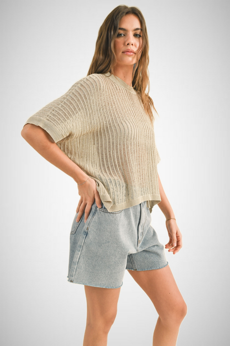 Light Weight Thin Knitted Top (8258932441296)