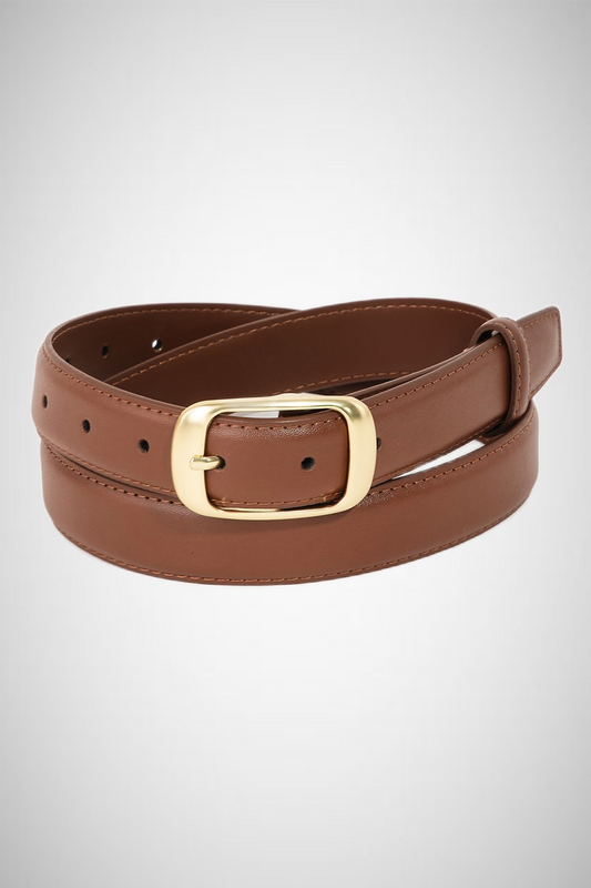 Solid Faux Leather Belt (8258937651408)