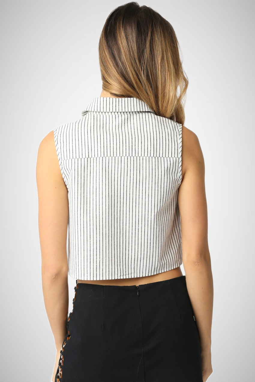 Charlize Stripe Shirt (8261383061712)