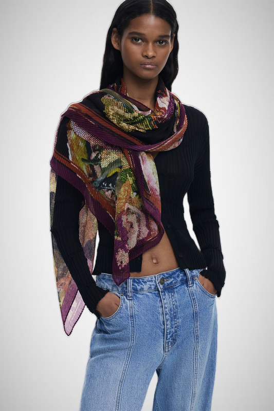 Scarf Designed By Mr. Christian Lacroix (8337562337488)