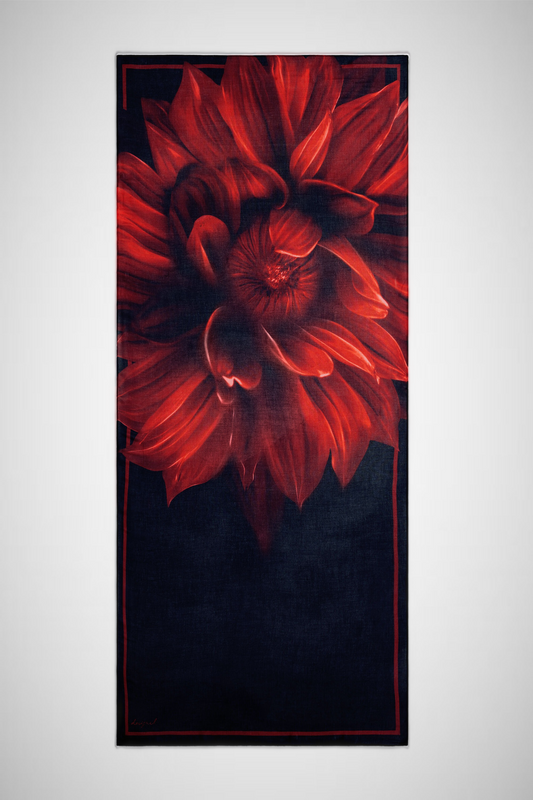 Rectangular Floral Scarf (8337562370256)
