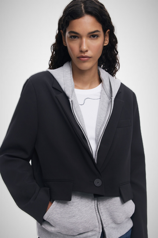 Combined Knit Blazer (8337562173648)