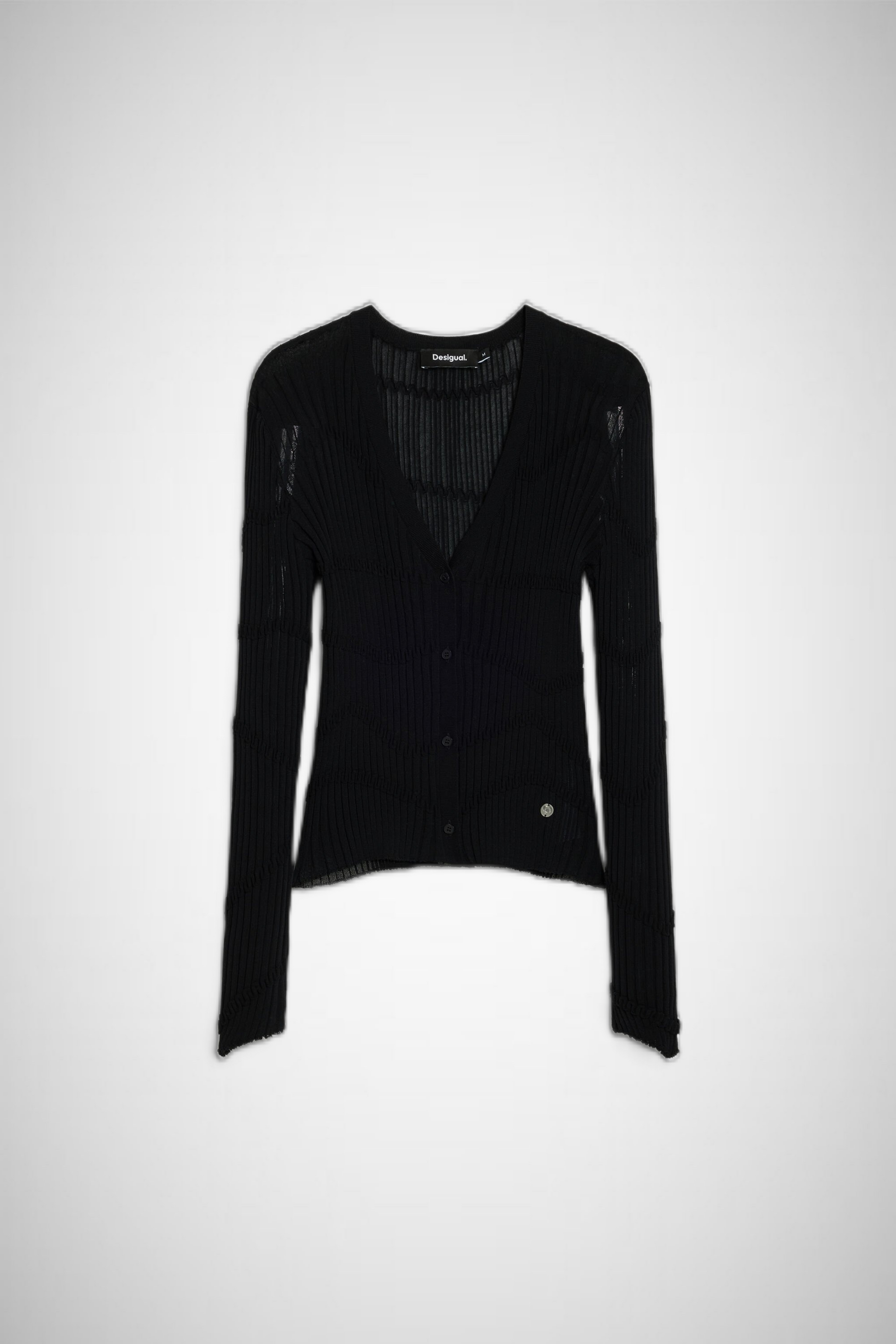 Fitted Textured Cardigan (8337562206416)