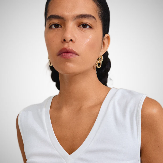 Agni Earrings Gold-Plated (8302557561040)