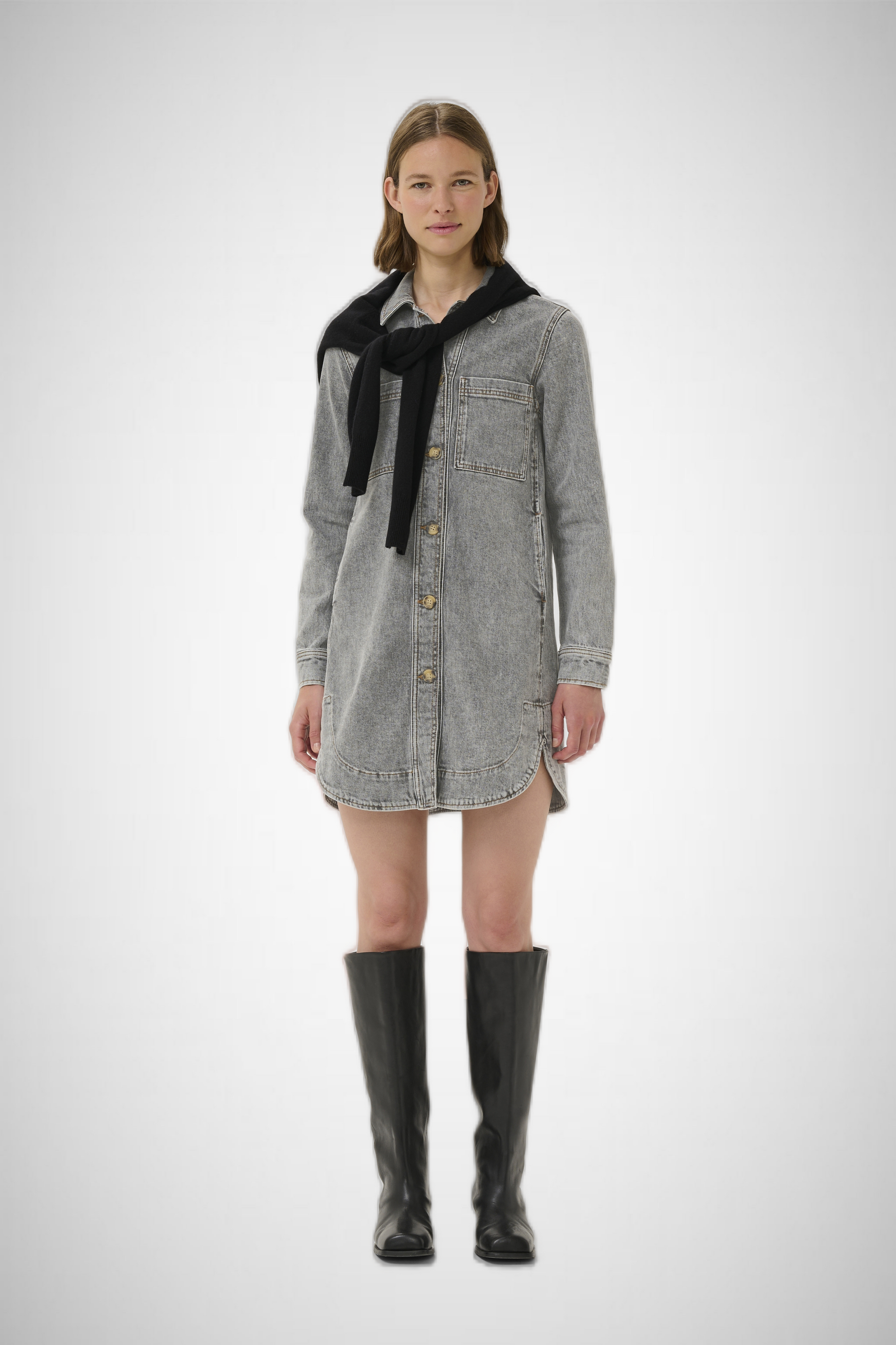 Nanas Denim Dress (8332017074384)