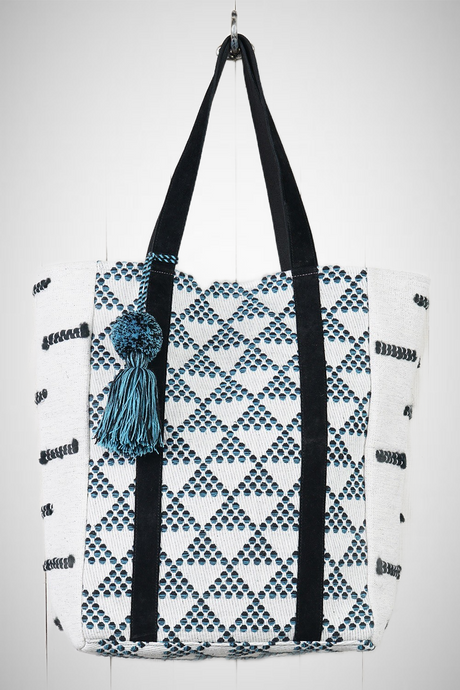 Geo Patterned Tote Bag (8261795479760)